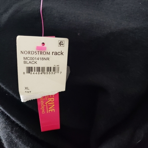 Catherine Malandrino NWT Women's XL Black Cashmere Blend One Shoulder Sweater - Picture 8 of 9